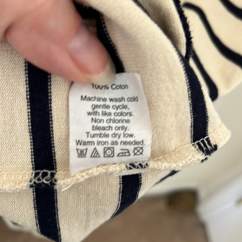 J. Crew Factory Striped Shift Dress with Zipper Shoulder Detai Small - Picture 6 of 6